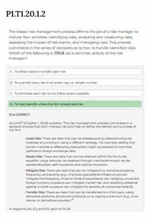 2025 FRM Part 1 Bionic Turtle Practice Questions and Mock Exams
