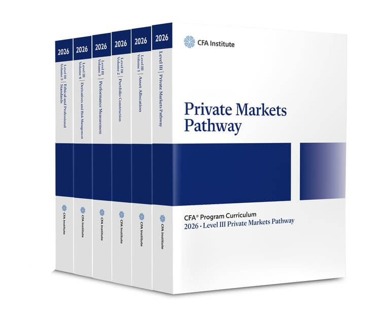 cfa-pro-2026L3-private-market 2026 CFA Program Curriculum Level III Private Markets Pathway Box Set